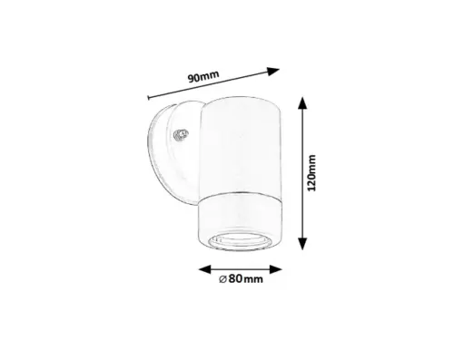 Záhradné svietidlo Rabalux 8832 1x10W GU10 230V IP44
